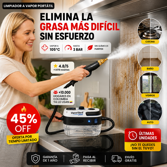 VAPORSTERIL™ 2500 · LIMPIEZA A VAPOR
